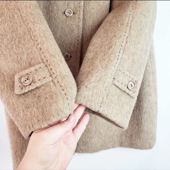 𝅺ADORABLE Vintage 100% Llama Wool Coat EVC 🦙❤️ - Picture 6 of 10